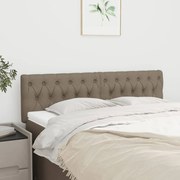 Cabeceira cama 2 pcs tecido 80x7x78/88 cm cinzento-acastanhado