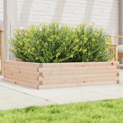 vidaXL Vaso/floreira de jardim 90x90x23 cm madeira de pinho maciça