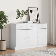 vidaXL Aparador ALTA 112x35x73 cm madeira de pinho maciça branco