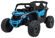 Buggy elétrico para Crianças ATV CAN-AM Maverick 24V 4x4 Rodas Espuma EVA, Assentos couro ecológico Azul