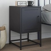 vidaXL Mesa de cabeceira 36x39x60,5 cm aço antracite