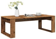 vidaXL Mesa de centro 102x50x35 cm derivados de madeira madeira velha