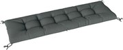 Outsunny Almofada para paletes removível, almofada de assento com tiras de fixação, enchimento para paletes para a maioria das espreguiçadeiras 198 x 65 x 13 cm Cinza escuro | Aosom Portugal