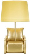 LÂMPADA DE CABEÇA AMARELO MIDCENTURY CM Ø 26X46