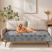 Cobertor impermeável para cães 178 x 76 cm com parte inferior antiderrapante Cinzento
