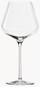 Copos de vinho tinto de cristal Quadrophil, conjunto de 6