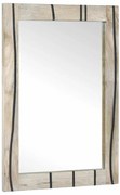 vidaXL Espelho de banheiro com espelho Castanho 70 x 50 x 2,5 cm