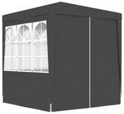 vidaXL Tenda festas com paredes laterais 2x2m 90g/m² antracite