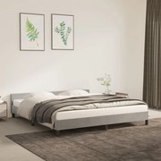 vidaXL Estrutura de cama sem colchão 180x200 cm veludo cinzento-claro