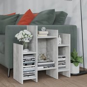 vidaXL Móvel de apoio 60x26x60cm derivados de madeira cinzento cimento