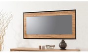 Espelho Decorativo Chipboard Quantum – Pinho Atlântico Preto – 110x60