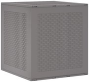 vidaXL Caixa de Armazenamento Cinzento-claro 55 x 53 x 57 cm