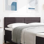 vidaXL Cabeceira com cabeceira Marrom Escuro 160 cm Couro Sintético
