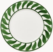 Prato de jantar pintado à mão Swirl