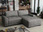 Sofá de canto Columbus 183, Cama com arrumação, 237x180x75cm, 121 kg, Pernas: Madeira