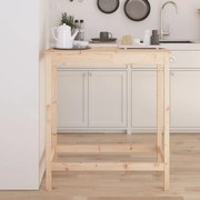 vidaXL Mesa de bar 100x50x110 cm madeira de pinho maciça