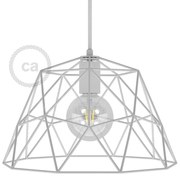 Dome XL Abajur de metal em gaiola com suporte de lâmpada E27