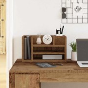vidaXL Organizador de Mesa Carvalho Antigo 44.5x24x25 cm Madeira Engenharia