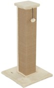 PawHut Poste Arranhador para Gatos Altura 81 cm Arranhador para Gatos com Poste de Sisal e Bola Suspensa 41x41x81 cm Bege | Aosom Portugal