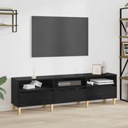 vidaXL Gabinete para TV com gaveta com prateleira Carvalho preto 150 x 30 x 45 cm
