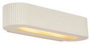 Candeeiro de Parede Escandinavo Bege UFO 2-Luzes - Plaster