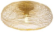 Candeeiro de teto design oval dourado - Sarella Design