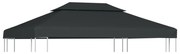 vidaXL Cobertura gazebo c/ 2 camadas 310 g/m² 4x3 m antracite