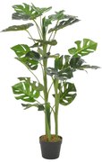 vidaXL Planta costela-de-adão artificial com vaso 100 cm verde