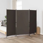 vidaXL Divisória de quarto com 3 painéis 260x180 cm antracite