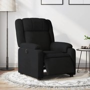 vidaXL Poltrona elétrica reclinável tecido preto