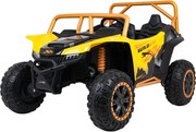 Buggy elétrico para Crianças 24V, 4x4 Arctic Cat WILDCAT XX, 2 Lugares Rodas Espuma EVA, assento couro Amarelo