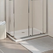 vidaXL Base de chuveiro retangular 70x100 cm ABS branco