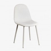 Glamm Estofada Cadeira De Jantar Toupeira Claro & Bombazina Crema Linho & Bombazina - Sklum