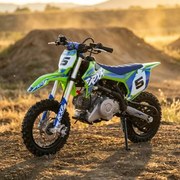 Mini MOTO Crianças CROSS Gasolina automática 50cc Apollo RXF 10/10" Verde