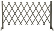 vidaXL Vedação em treliça para jardim 150x80 cm abeto maciço cinzento