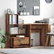 vidaXL Gabinete de Gavetas com roda Castanho 55 x 45 x 33.5 cm