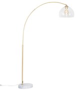 LED Candeeiro de Arco Inteligente Latão com Vidro Transparente Incl. WiFi G95 - Arc Moderno
