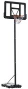 HOMCOM Cesta Basquetebol Altura Ajustável 220-365 cm Aro Suporte Rodas Base Recarregável Estável Preto | Aosom Portugal