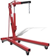 vidaXL Grua para motores dobrável, 2 toneladas, 88,2 kg