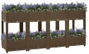 vidaXL Canteiro elevado 160x40x71 cm polipropileno