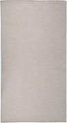 vidaXL Tapete de tecido plano p/ exterior 80x150 cm cinzento claro