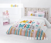 Edredom infantil Bell - Edredom infantil com almofadas: Colchas edredão 200x260 cm + 2 almofadas cheias 45x60 cm, com enchimento de 300 gr./m2 para inverno