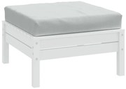 vidaXL Almofadão p/ paletes 60x60x9,5 cm mesclado tecido cinza-claro