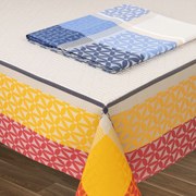 Toalhas de mesa anti nódoas 100% algodão - DESIRÉE da Fateba: Amarelo 1 Toalha de mesa 150x150 cm