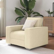 vidaXL Poltrona Creme de 59 cm em Tecido