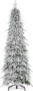 HOMCOM Árvore de Natal artificial 180 cm, parecendo real, com 600 ramos densos, neve artificial, abertura automática | Aosom Portugal