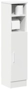 vidaXL Móvel p/ casa de banho c/ suporte de rolos 20,5x22x90 cm branco