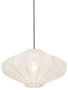 Candeeiro suspenso de design branco seda 50 cm - Plu Design