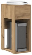 vidaXL Suporte torre de computador com gaveta 30x44x74 cm artisiano