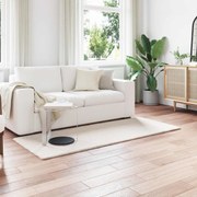 vidaXL Tapete de Pelo Sintético de Coelho Olite Creme 80 x 200 cm